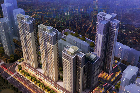 【万科金色乐府】明装暖气片系统安装